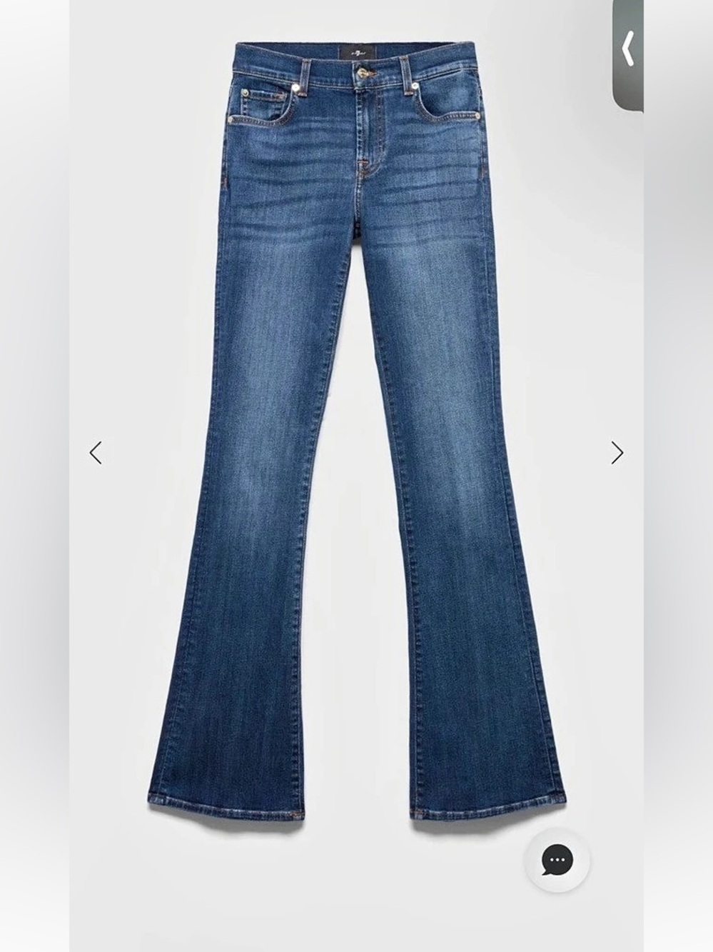 7 For All Mankind Bootcut Slim Evolution Rhythmic Women's Boot Cut Jeans in Blue